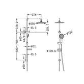 Nero Project Twin Shower - Matte Black